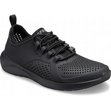 Crocs LiteRide™ Pacer Tornacipő Fiú Fekete | HU 1457QMAZ